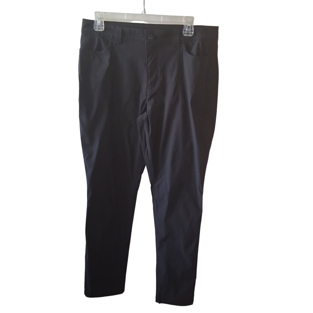 NWOT Eddie Bauer Women Black Stretch Lightweight Pants Summer Active Hiking-10